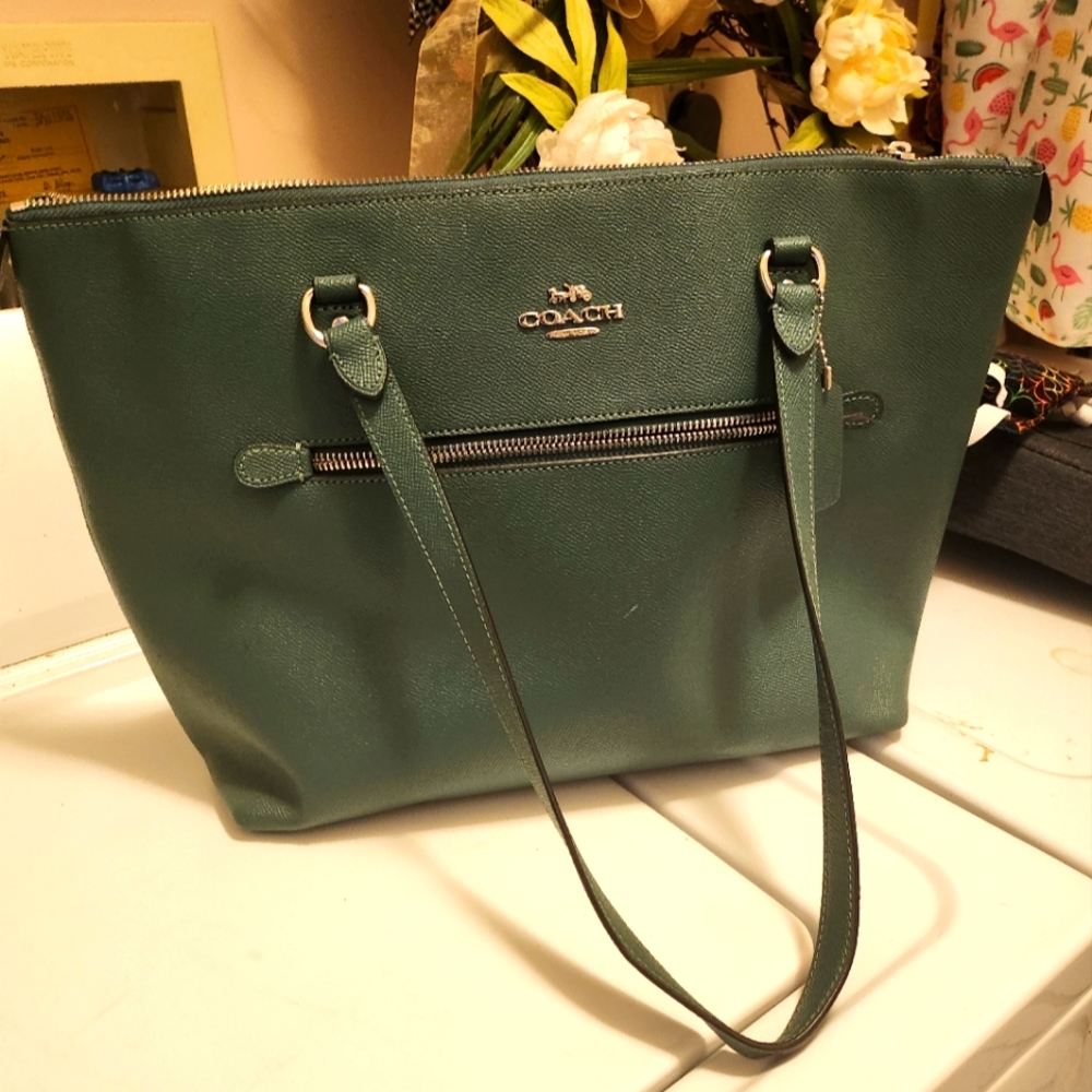 Coach Green Tote